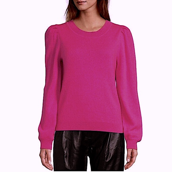 CO Sweaters - CO Cashmere Puff Sleeve  cashmere  Knit  Sweater